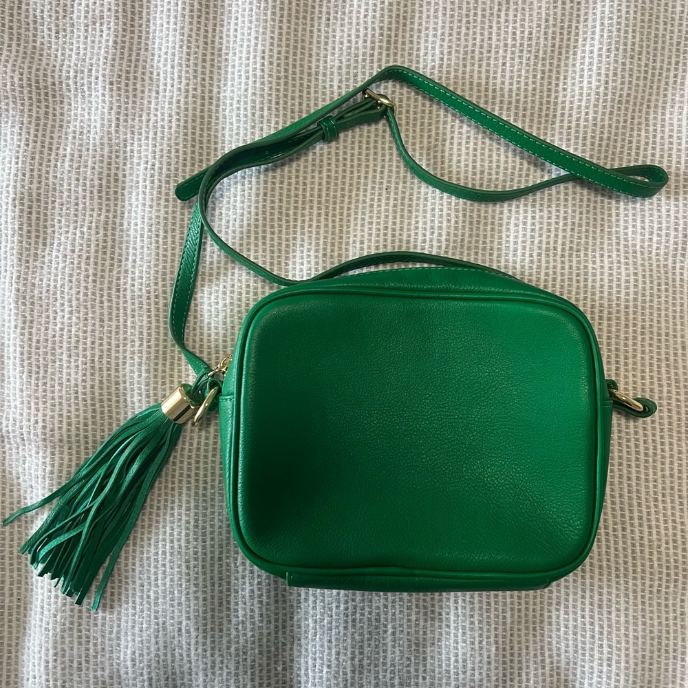 Mark and Graham Green Leather Crossbody Bag | Never used!